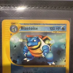 Pokemon Card - Non-Holo Blastoise 36/165 Expedition *MP* e-Card Rare - Image 2