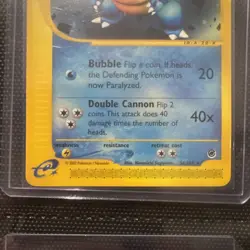 Pokemon Card - Non-Holo Blastoise 36/165 Expedition *MP* e-Card Rare - Image 3