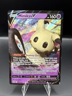 Mimikyu V - 62/163 - Pokemon TCG Battle Styles Sword & Shield Ultra Rare Card NM - Image 1