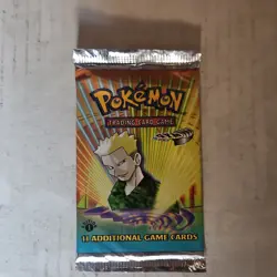Pokemon 1st Edition Gym Heroes Booster Pack Lt. Surge 11 Cards Wizards English - Image 1