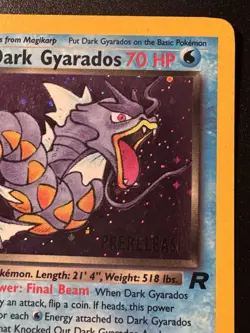 Prerelease Dark Gyarados 8/82 Team Rocket Pokemon Card Holo Foil Rare HP - Image 4