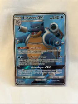 Blastoise GX SM189 - Black Star SM Promo - Full Art Ultra Rare Pokemon Card - NM - Image 1