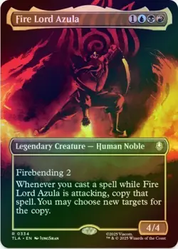 1 x Fire Lord Azula (334) - Borderless - Foil -Avatar: The Last Airbender-LP-MTG - Image 1