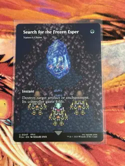 Search for the Frozen Esper - Nature's Claim - Showcase Final Fantasy MTG NM - Image 2