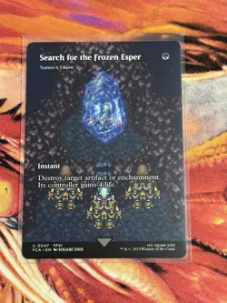 Search for the Frozen Esper - Nature's Claim - Showcase Final Fantasy MTG NM - Image 3