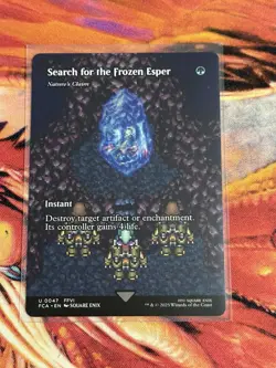 Search for the Frozen Esper - Nature's Claim - Showcase Final Fantasy MTG NM - Image 4
