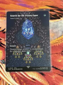 Search for the Frozen Esper - Nature's Claim - Showcase Final Fantasy MTG NM - Image 5
