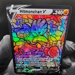 Pokemon Hitmonchan Stain Glass Holo Read Description - Image 2
