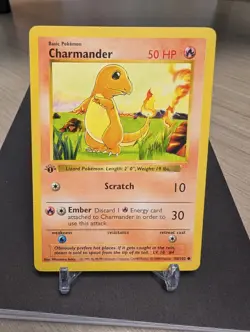 Charmander 46/102 1st Edition - Pokemon Base Set Shadowless Vintage WOTC - Image 1