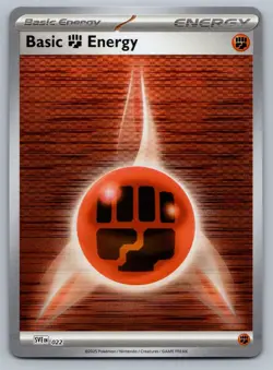 2025 Pokemon White Flare Black Bolt Basic Fighting Energy 022 Reverse Holo - Image 1