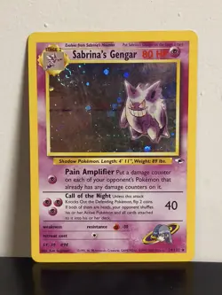 Pokemon Gym Heroes Sabrina’s Gengar 14/132 Mp - Image 1