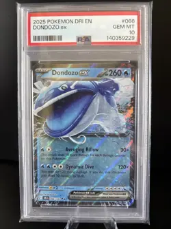 PSA 10 💎 GEMI MINT Pokemon Destined Rivals Dodonzo EX Double Rare #066/182 - Image 1