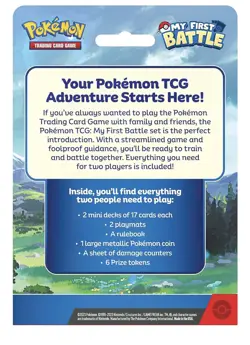 Pokemon TCG: My First Battle - Pikachu & Bulbasaur - Sealed & Brand New - Image 3