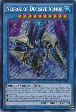 Yugioh Nekroz of Decisive Armor THSF-EN019 - Secret Rare - 1st Ed NM - Image 1