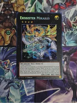 3x Exosister Mikailis MP23-EN256 | 1st Edition Mint Prismatic Secret Rare Yugioh - Image 1