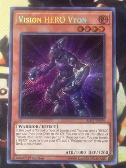 Yugioh: Vision HERO Vyon - BLHR-EN059 - Secret Rare - 1st Edition - LP - Image 1