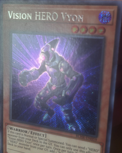 Yugioh: Vision HERO Vyon - BLHR-EN059 - Secret Rare - 1st Edition - LP - Image 5