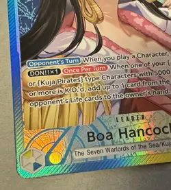 One Piece The Azure Sea’s Seven OP14-041 Boa Hancock Alt Art Leader English NM + - Image 2