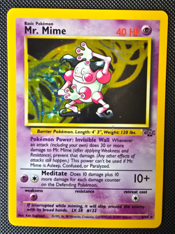 Pokemon WOTC Card - Mr. Mime - Jungle Set - Holo Rare - 6/64 - LP - Image 1
