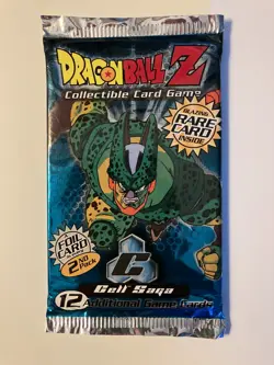 DragonBall Z Cell Saga C 12 Card Booster Pack Rare Vintage 2001 Factory Sealed - Image 1