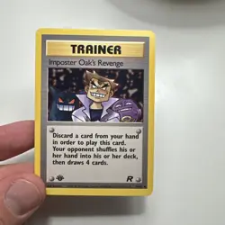 Pokemon Card - Imposter Oak's Revenge Team Rocket 76/82 Uncommon 1st Edition - Image 1