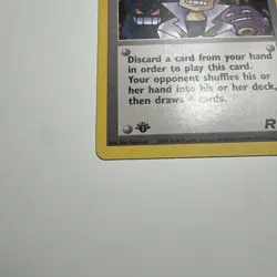 Pokemon Card - Imposter Oak's Revenge Team Rocket 76/82 Uncommon 1st Edition - Image 2