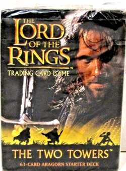 LORD OF THE RINGS TRADING CARD GAME THE TWO TOWERS ARAGON STARTER DECK *New* - Image 1