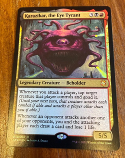FOIL Karazikar, the Eye Tyrant ~ Commander: Adventures Forgotten Realms [ NM ] - Image 1