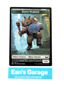 MTG Rhino Warrior 011/017 SNC Streets of New Capenna Token - MN - Image 1