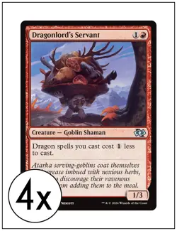 4x Dragonlord's Servant, Magic the Gathering, MTG NM - Image 1