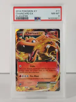 Charizard EX - Ultra Rare - XY Flashfire - POKEMON 2014 - #11 - PSA 8 - Image 1