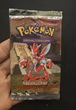 1st EDITION Neo Discovery Sealed Booster Pack Pokemon 2001 SIZOR Artwork - Image 1