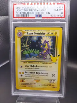 PSA 8 2021 Pokemon Celebrations - Light Toxtricity SWSH137 - Image 1