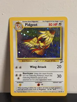 Pidgeot 14/130 Holo Rare Pokemon 2000 Base Set 2 MP - Image 1