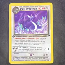 1st Edition Dark Dragonair 33/82 Team Rocket Regular Uncommon Pokemon TCG - Image 1