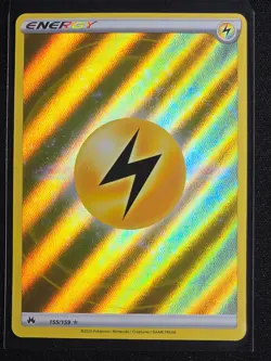 Lightning Energy 155/159 (Textured Full Art) Crown Zenith Near Mint - Image 1