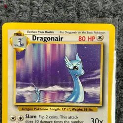 Vintage Pokemon Base Set Dragonair 18/102 Rare LP - Image 3
