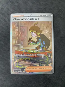 Clemonts Quick Wit 243/191 - Pokemon TCG Surging Sparks Special Illustration NM - Image 1