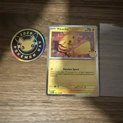 Pikachu 051/162 2026 Pokemon Day Pokemon Near Mint with Pokemon Coin - Image 3