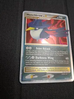 Pokemon Honchkrow LV.X 132/132 Secret Wonders Holo LP Fast Ship - Image 5