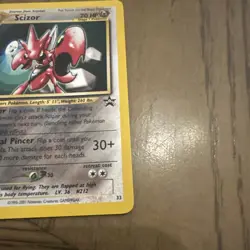 1999 Pokemon Wizards Black Star Promos Scizor #33 - Image 3