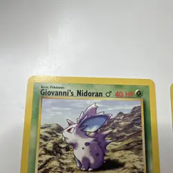 Pokemon Gym Challenge 1st Edition Giovanni's Nidoran 75/132 & 76/132 NM - Image 4