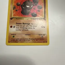 Pokemon TCG Geodude Graveler & Golem 1st Edition Fossil Set NM Condition - Image 2