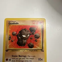 Pokemon TCG Geodude Graveler & Golem 1st Edition Fossil Set NM Condition - Image 3