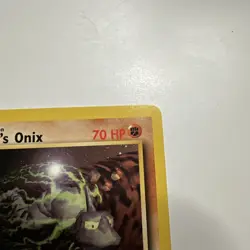 Brock's Onix ⭐ 21/132 1st Edition WOTC Rare Gym Heroes 2000 Pokemon NM - Image 4