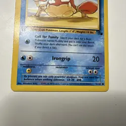 Kingler & Krabby 1999 Pokemon Fossil Set 1st Edition #38 #51 WOTC TCG Vintage LP - Image 2