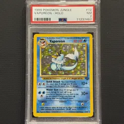 1999 Pokemon - Vaporeon Holo Rare - Jungle Set - PSA 7 - Image 1