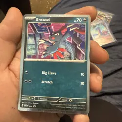 Pokemon TCG Sneasel 020 Black Star Promo - Cosmos Holo -with DOUBLE SWIRLS - Image 1