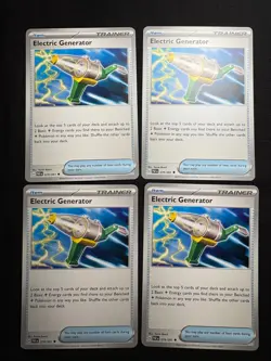 4x Pokemon TCG Electric Generator 079/091 - S&V Paldean Fates PAF Playset - Image 1