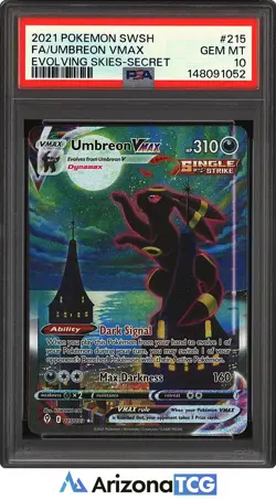 Pokemon 2021 Umbreon VMAX 215/203 Alt Art Evolving Skies GEM MINT PSA 10 - Image 1